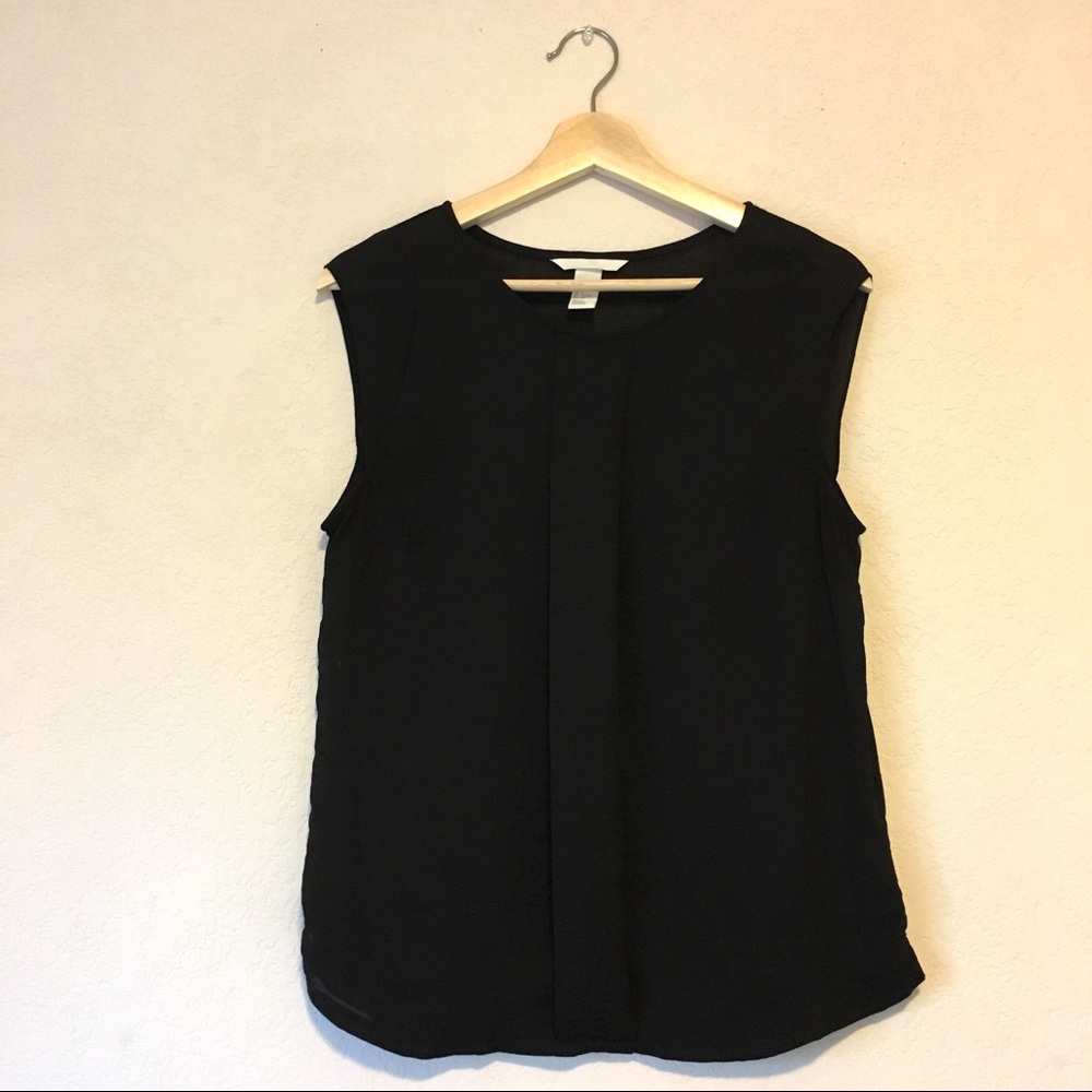Black H&M Cap-Sleeve Blouse